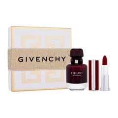 Kosmetikos rinkinys Givenchy L'Interdit Rouge EDP moterims: kvapusis vanduo 50 ml + lūpų dažai 1 vnt. цена и информация | Женские духи | pigu.lt