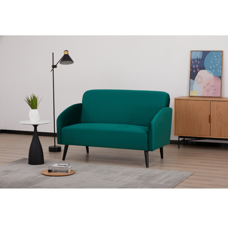 Svetainės sofa Aatrium Kim, žalia/juoda цена и информация | Svetainės foteliai | pigu.lt