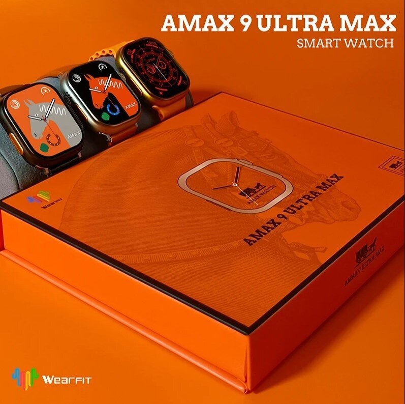 Amax 9 Ultra Max Black цена и информация | Išmanieji laikrodžiai (smartwatch) | pigu.lt