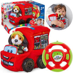 Nuotoliniu būdu valdomas minkštas gaisrinis automobilis su garso efektais, raudonas kaina ir informacija | Lavinamieji žaislai | pigu.lt