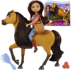 Набор "Кукла на лошади" с аксессуарами цена и информация | Игрушки для девочек | pigu.lt