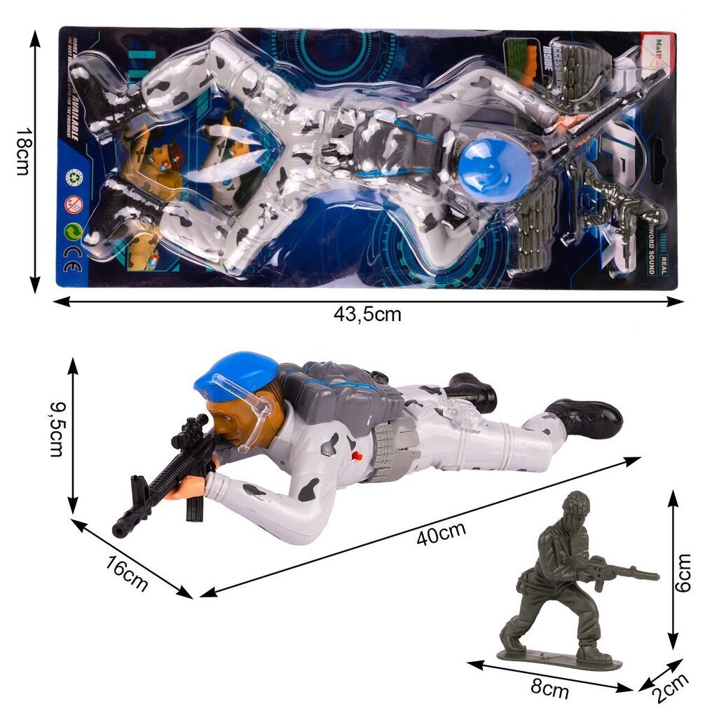 Interaktyvus šliaužiantis kareivis kaina ir informacija | Žaislai berniukams | pigu.lt