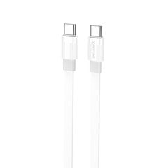 Borofone Cable BX89 Union - Type C to Type C - PD 60W 1 metre white-grey цена и информация | Кабели для телефонов | pigu.lt