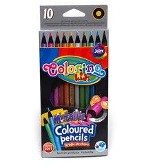 Apvalūs spalvoti pieštukai Colorino Kids, 10 spalv. цена и информация | Принадлежности для рисования, лепки | pigu.lt