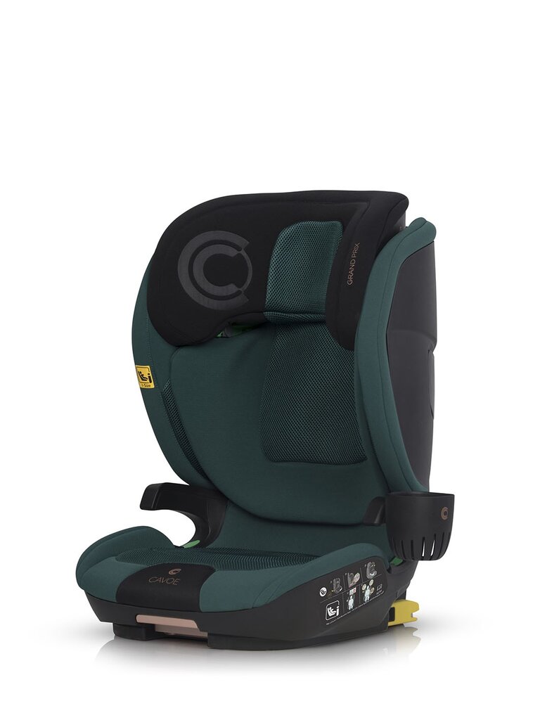 Automobilinė kėdutė Cavoe Grand Prix I-size, 15-36 kg, Forest цена и информация | Autokėdutės | pigu.lt