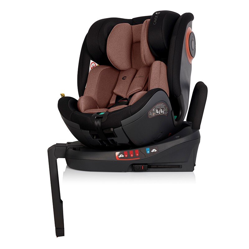 Automobilinė kėdutė Cavoe Le Mans Isofix 360, 0-36 kg, Terracotta kaina ir informacija | Autokėdutės | pigu.lt