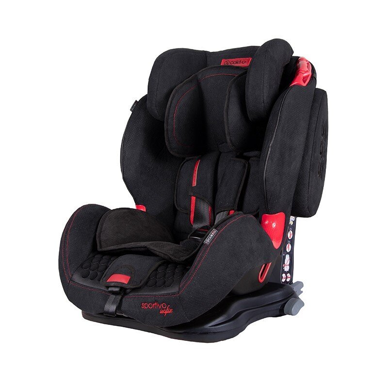 Automobilinė kėdutė Coletto Sportivo Isofix, 9-36 kg, Black kaina ir informacija | Autokėdutės | pigu.lt