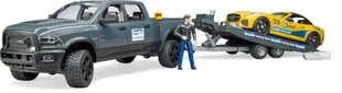 Automobilis su priekaba Bruder Ram 2500 Power Wagon цена и информация | Игрушки для мальчиков | pigu.lt