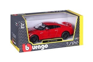 Žaislinis automodelis Bburago Nissan GT-R, 1:24 цена и информация | Игрушки для мальчиков | pigu.lt