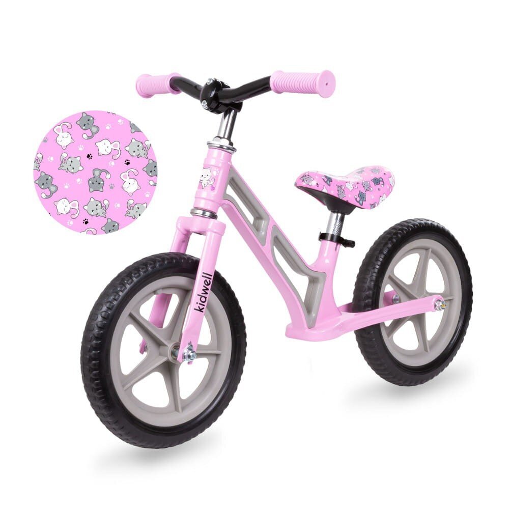 Balansinis dviratis Kidwell Comet, rožinis цена и информация | Balansiniai dviratukai | pigu.lt