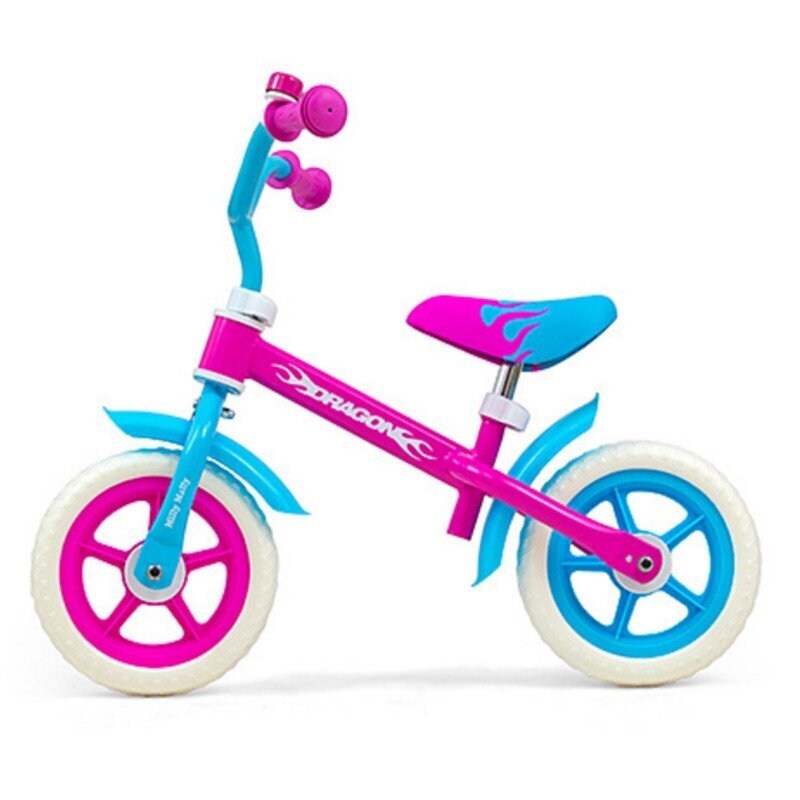 Balansinis dviratis Milly Mally Dragon, rožinis цена и информация | Balansiniai dviratukai | pigu.lt