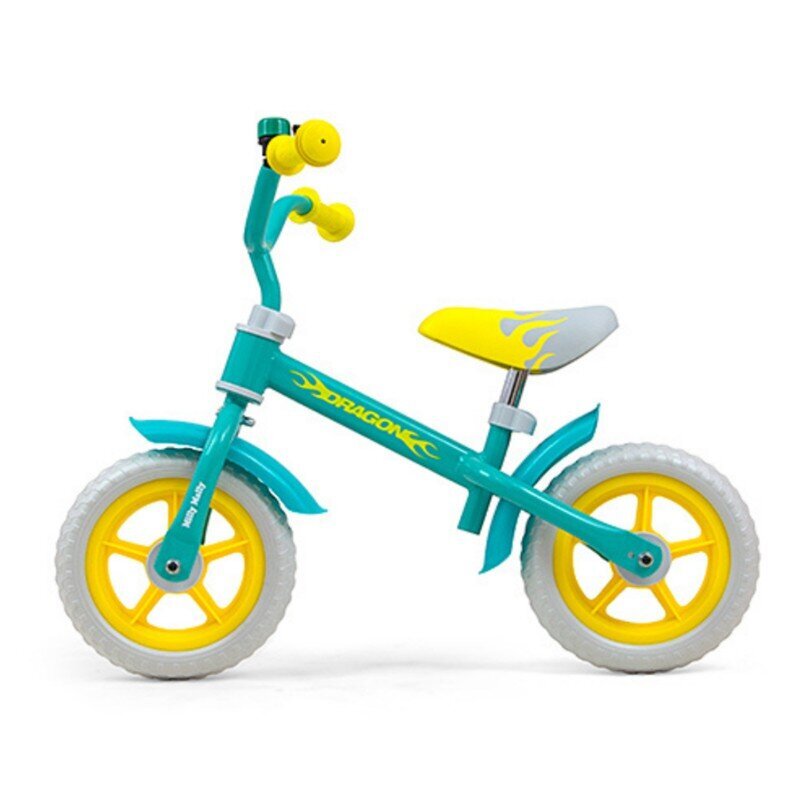 Balansinis dviratis Milly Mally Dragon, žalias цена и информация | Balansiniai dviratukai | pigu.lt