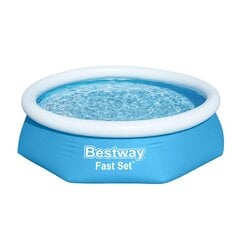 Baseinas be filtro Bestway Fast Set 57448, 244x61 cm kaina ir informacija | Baseinai | pigu.lt