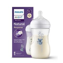 Buteliukas Philips Avent Natural Response SCY903/67, 1mėn+, 260ml kaina ir informacija | Buteliukai kūdikiams ir jų priedai | pigu.lt