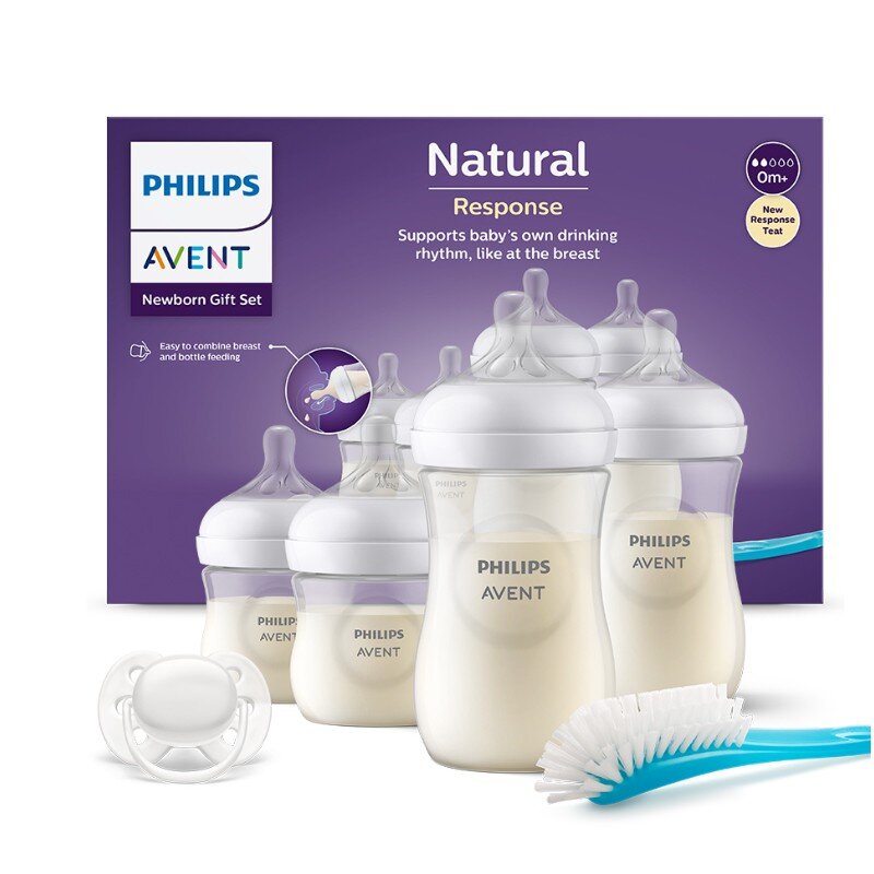 Buteliukų rinkinys naujagimiui Philips Avent Natural Response SCD838/11, 0 mėn+ kaina ir informacija | Buteliukai kūdikiams ir jų priedai | pigu.lt