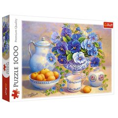 Dėlionė Trefl Mėlynos gėlės, 1000 d. kaina ir informacija | Dėlionės (puzzle) | pigu.lt