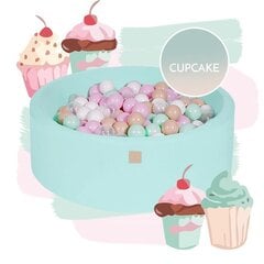 Kamuoliukų baseinas MeowBaby Cupcake, 250 kamuoliukų, 30 cm цена и информация | Игрушки для малышей | pigu.lt