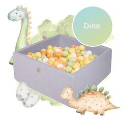 Kamuoliukų baseinas MeowBaby Dino, 300 kamuoliukų, 40 cm kaina ir informacija | Žaislai kūdikiams | pigu.lt