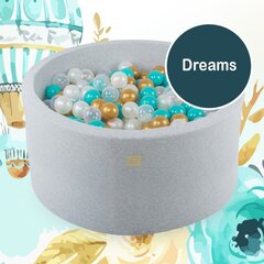 Kamuoliukų baseinas MeowBaby Dreams, 250 kamuoliukų, 40 cm kaina ir informacija | Žaislai kūdikiams | pigu.lt