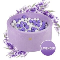 Kamuoliukų baseinas MeowBaby Lavender, 250 kamuoliukų, 40 cm цена и информация | Игрушки для малышей | pigu.lt