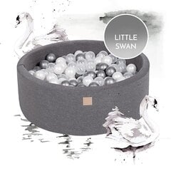 Kamuoliukų baseinas MeowBaby Little Swan, 250 kamuoliukų, 30 cm цена и информация | Игрушки для малышей | pigu.lt