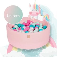 Kamuoliukų baseinas MeowBaby Unicorn, 250 kamuoliukų, 30 cm kaina ir informacija | Žaislai kūdikiams | pigu.lt