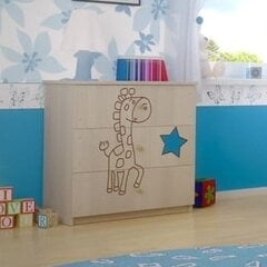 Komoda BabyBoo Decorated Giraffe, balta kaina ir informacija | Vaikiškos komodos | pigu.lt