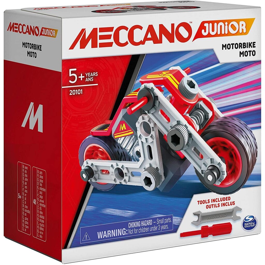Konstruktorius motociklas Meccano, 48d. цена и информация | Konstruktoriai ir kaladėlės | pigu.lt