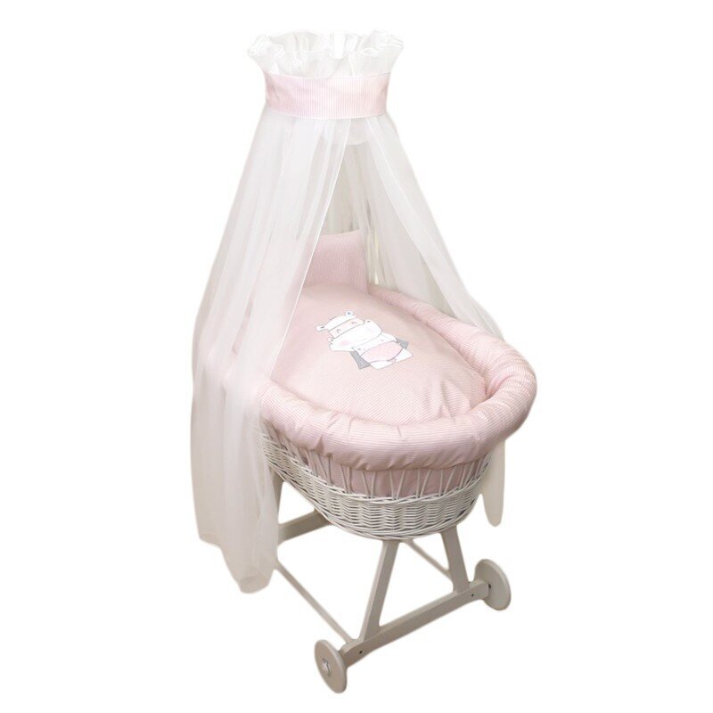 Lopšys kūdikiams Amy Hero pink, rožinis kaina ir informacija | Kūdikių lovytės | pigu.lt