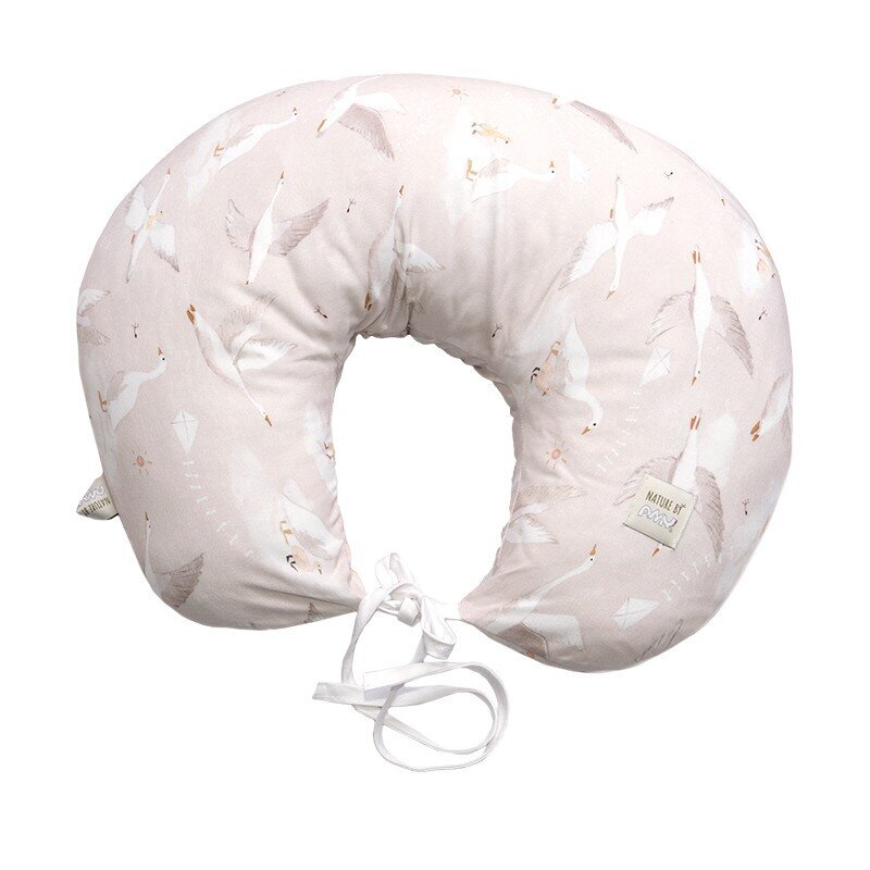 Maitinimo pagalvė Amy Goose Cream, 110 cm kaina ir informacija | Maitinimo pagalvės | pigu.lt