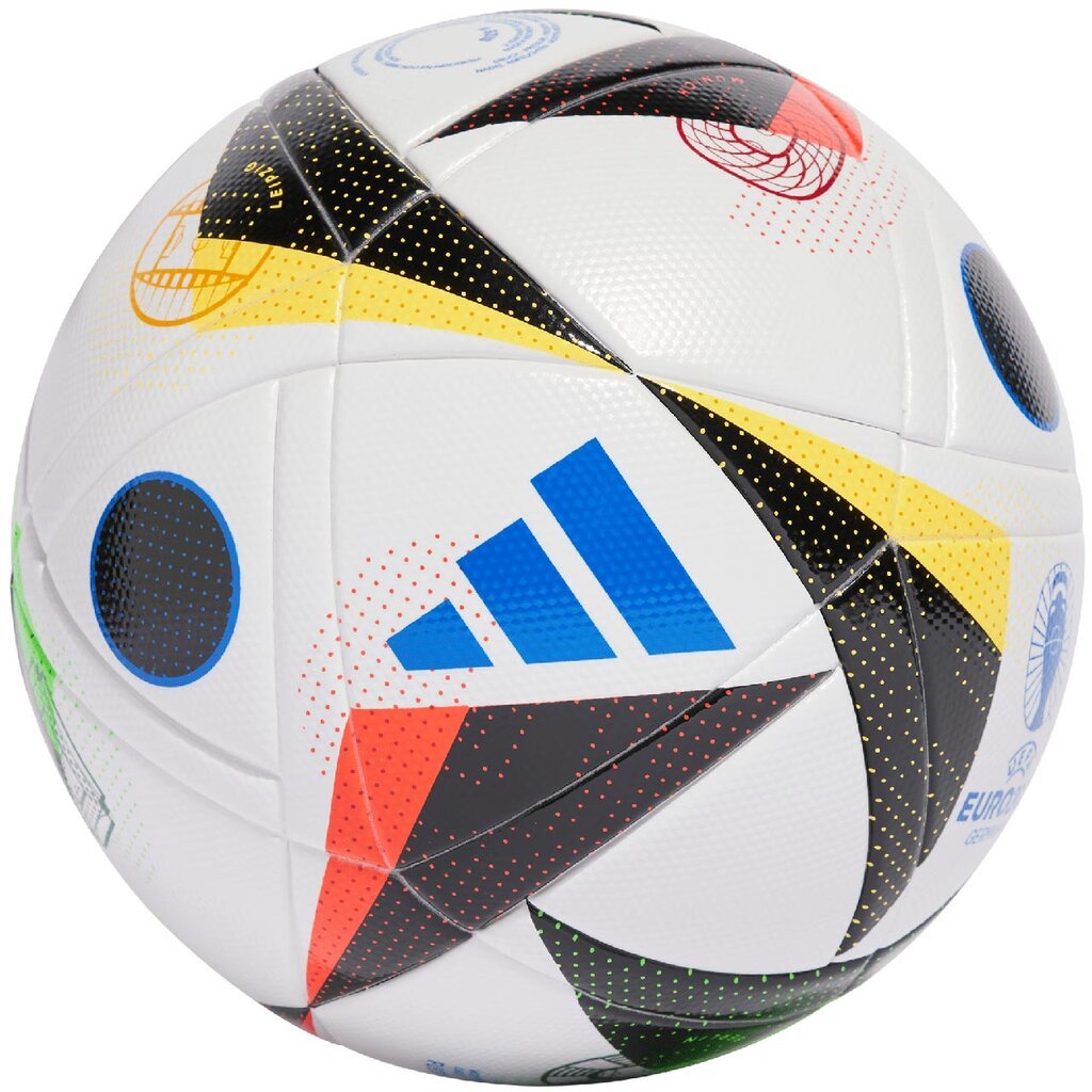 Futbolo kamuolys Adidas Euro24 IN9369 su dėžute цена и информация | Futbolo kamuoliai | pigu.lt