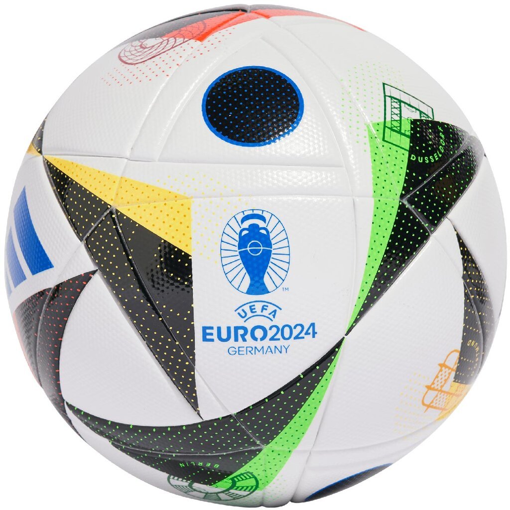 Futbolo kamuolys Adidas Euro24 IN9369 su dėžute цена и информация | Futbolo kamuoliai | pigu.lt