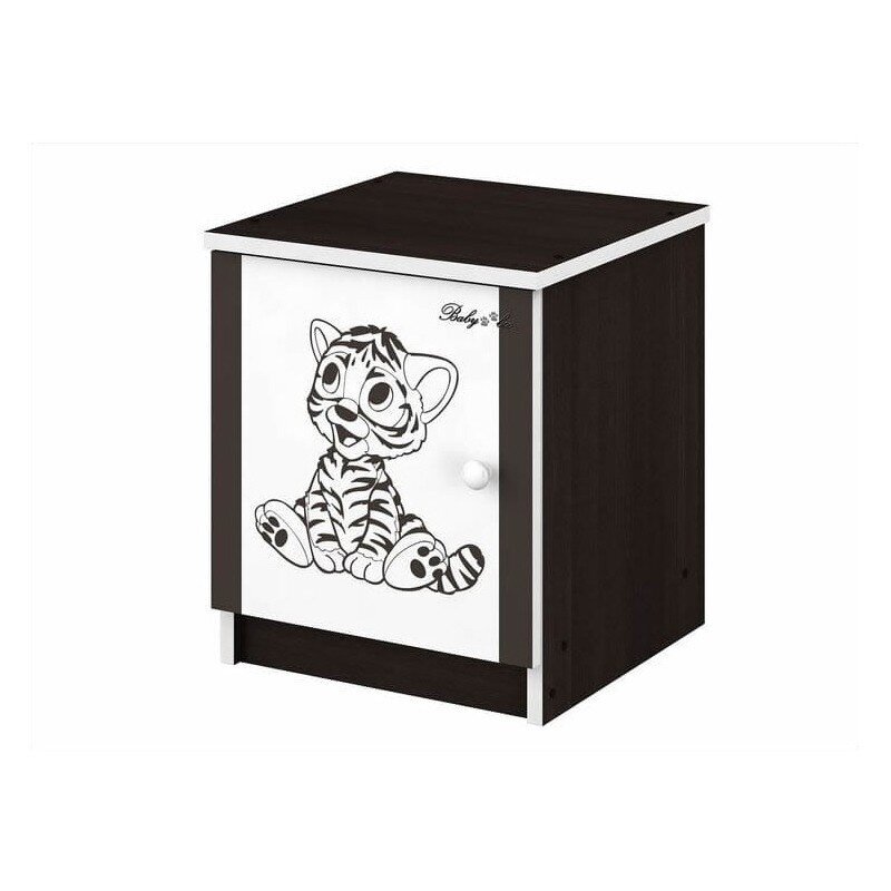 Naktinė spintelė BabyBoo Brown Tiger, ruda kaina ir informacija | Vaikiškos spintelės | pigu.lt