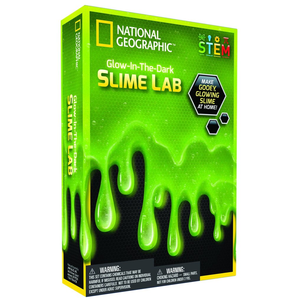Eksperimentų rinkinys National Geographic Slime Science Kit Green цена и информация | Lavinamieji žaislai | pigu.lt