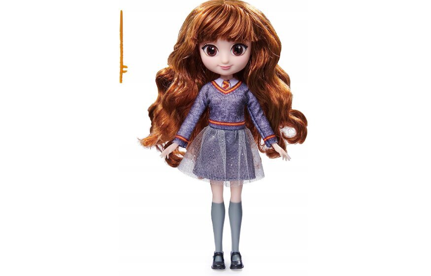 Lėlė Harry Potter Hermiona, 20 cm ir pliušinė pagalvė Katė, 50 cm kaina ir informacija | Žaislai mergaitėms | pigu.lt