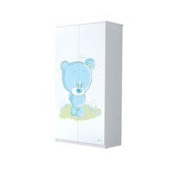 Vaikiška spinta BabyBoo Blue Bear, balta цена и информация | Детские шкафы | pigu.lt