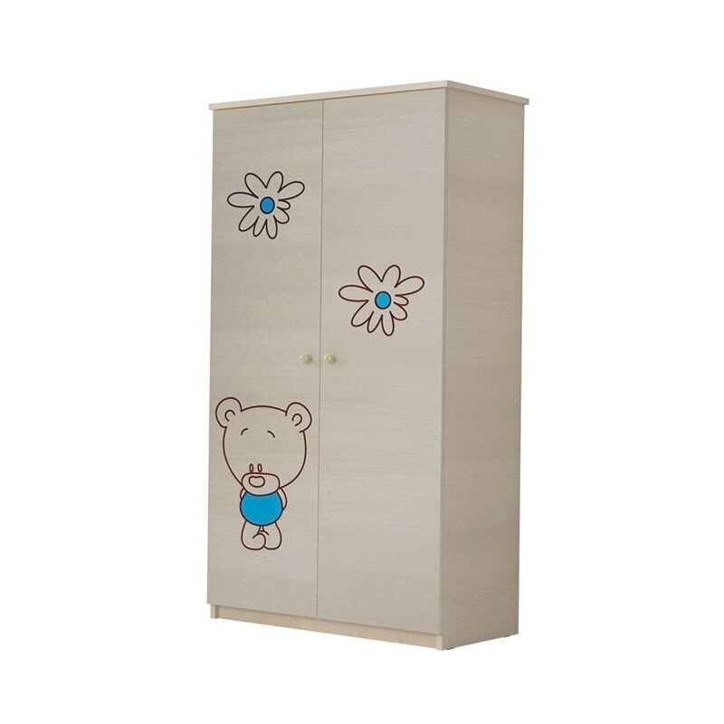 Vaikiška spinta BabyBoo Decorated Bear 01, smėlio spalvos kaina ir informacija | Vaikiškos spintos | pigu.lt