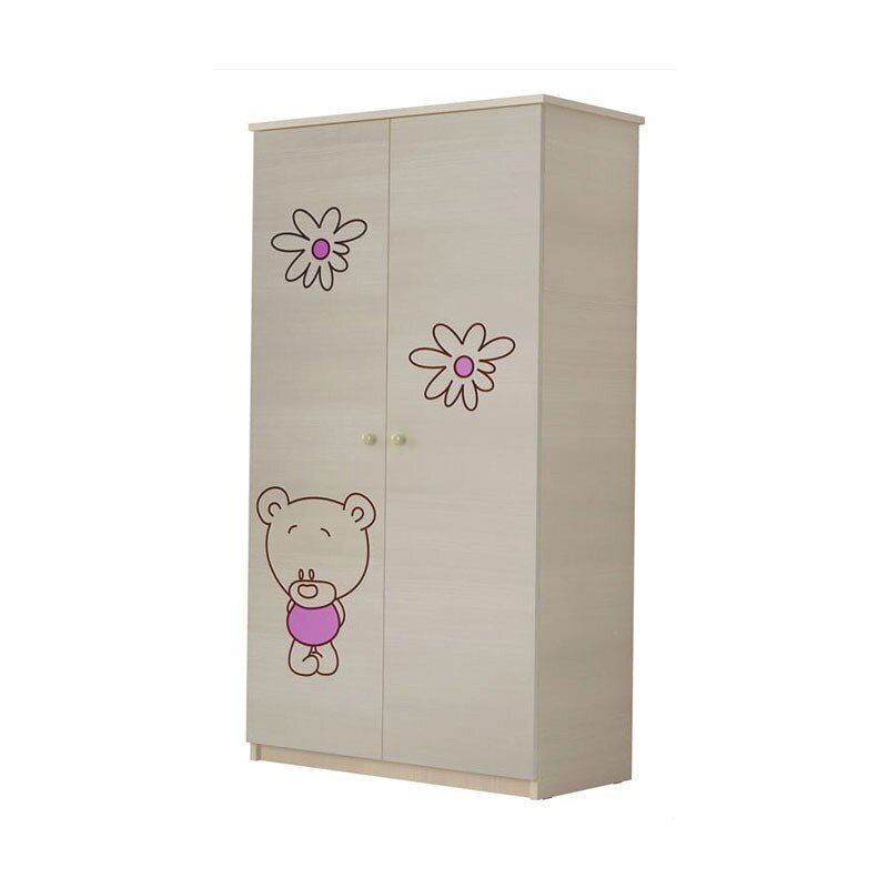 Vaikiška spinta BabyBoo Decorated Bear 02, smėlio spalvos kaina ir informacija | Vaikiškos spintos | pigu.lt