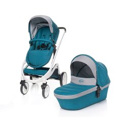 Universalus vežimėlis 4Baby Cosmo 2in1, turquoise kaina ir informacija | Vežimėliai | pigu.lt