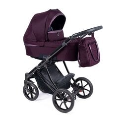 Universalus vežimėlis Coletto Dante 3in1, juodos spalvos važiuoklė D-12, purple kaina ir informacija | Vežimėliai | pigu.lt