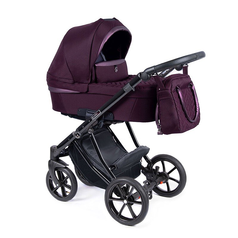 Universalus vežimėlis Coletto Dante 3in1, juodos spalvos važiuoklė D-12, purple цена и информация | Vežimėliai | pigu.lt