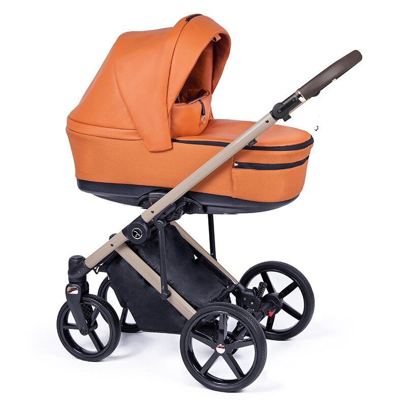 Universalus vežimėlis Coletto Fado FX 3in1, smėlio spalvos važiuoklė FX-05, orange kaina ir informacija | Vežimėliai | pigu.lt