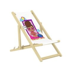 Vaikiška kėdutė BabyBoo LOL Surprise beach BAE, šviesiai ruda цена и информация | Детские столы и стулья | pigu.lt