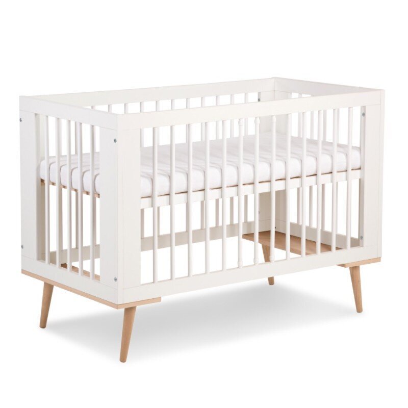 Kūdikių lovytė Klupš Sofie, 120x60 cm, balta kaina ir informacija | Kūdikių lovytės | pigu.lt