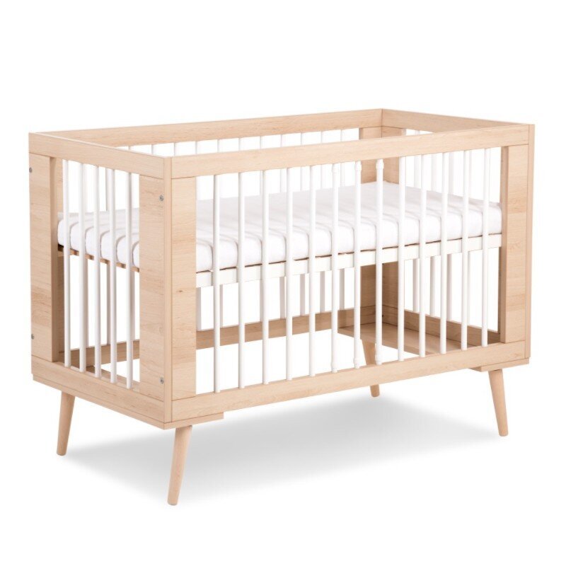 Kūdikių lovytė Klupš Sofie, 120x60 cm, ruda kaina ir informacija | Kūdikių lovytės | pigu.lt