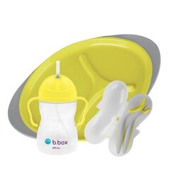Vaikiškas indų rinkinys B.Box Lemon Sherbet, geltonas kaina ir informacija | Kūdikių indai, indeliai pienui ir įrankiai | pigu.lt