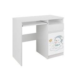 Vaikiškas rašomasis stalas BabyBoo Bear with a cap N35, baltas kaina ir informacija | Kompiuteriniai, rašomieji stalai | pigu.lt