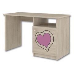 Vaikiškas rašomasis stalas BabyBoo Decorated Heart, 02, smėlio spalvos цена и информация | Компьютерные, письменные столы | pigu.lt