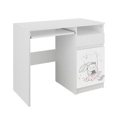 Vaikiškas rašomasis stalas BabyBoo Rabbit N35, baltas цена и информация | Компьютерные, письменные столы | pigu.lt