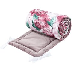 Vaikiškos lovelės apsauga Pink Peony, 180 x 30 cm цена и информация | Товары для безопасности детей дома | pigu.lt